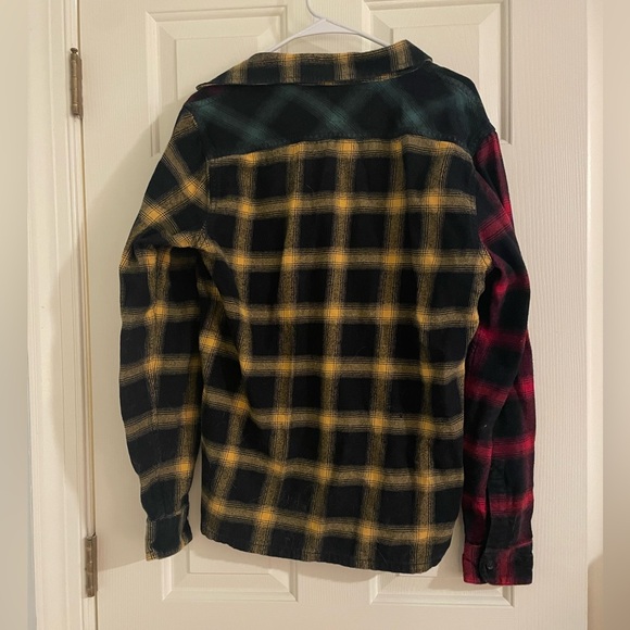 Hollister Men’s Color-block plaid Flannel - Picture 2 of 2